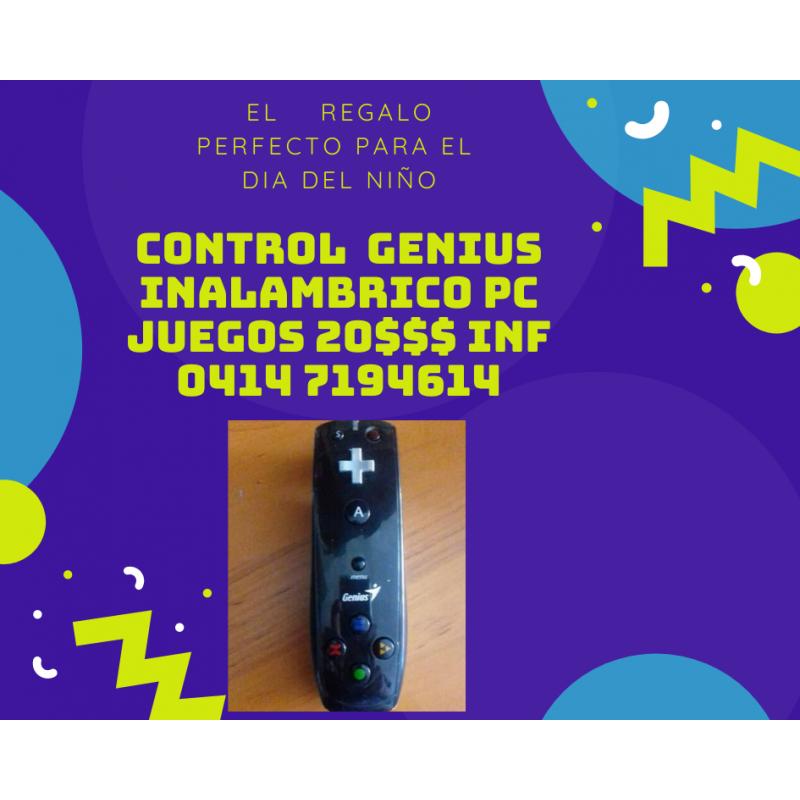 CONTROL  GENIUS INALAMBRICO  PC  GAMER