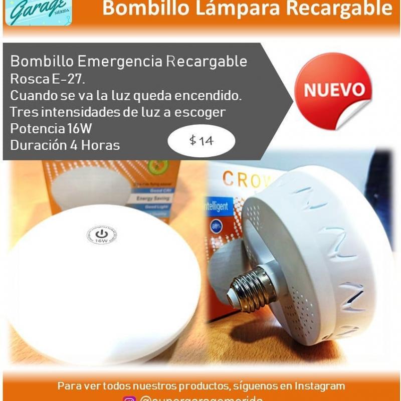 Lámpara Bombilla recargable.