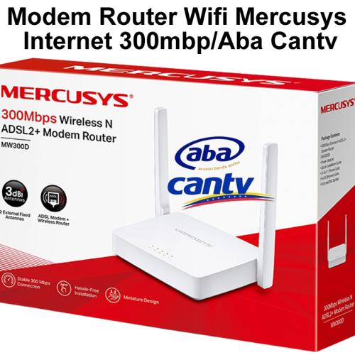 Módem Router Mercusys Mw300d 300mbps Inalámbrico N Adsl2