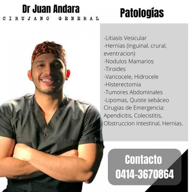 Dr. Juan Andara Especialista en Cirugía Genera