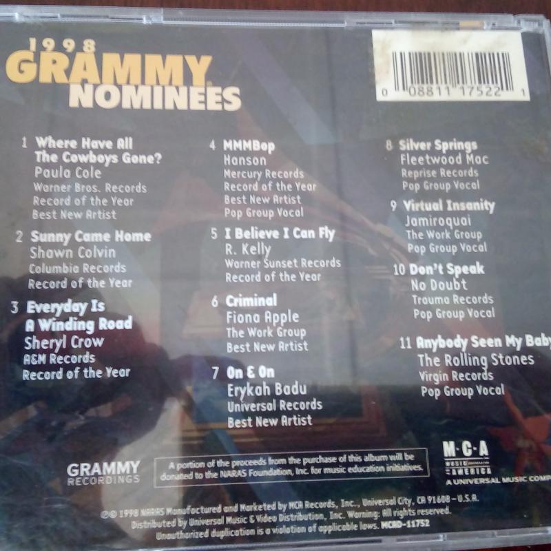 CD: 1998 Grammy Nominees