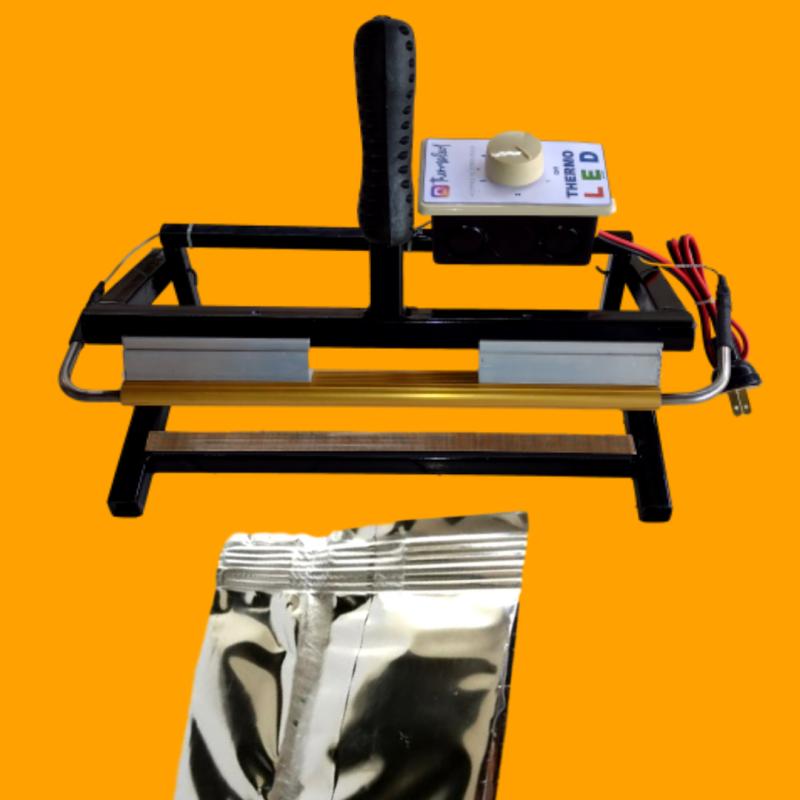 Maquina selladora de bolsas acanalada para café 30cm