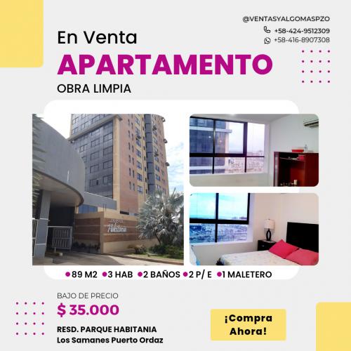 Apartamento Parque Habitania Los Samanes Puerto Ordaz