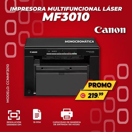 Impresora multifuncional laser MF3010 CANON