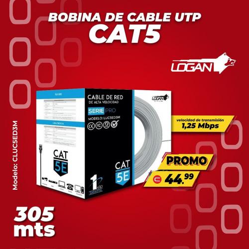 BOBINA DE CABLE UTP CAT5