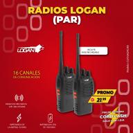Radios walkie-talkie (par) marca Logan