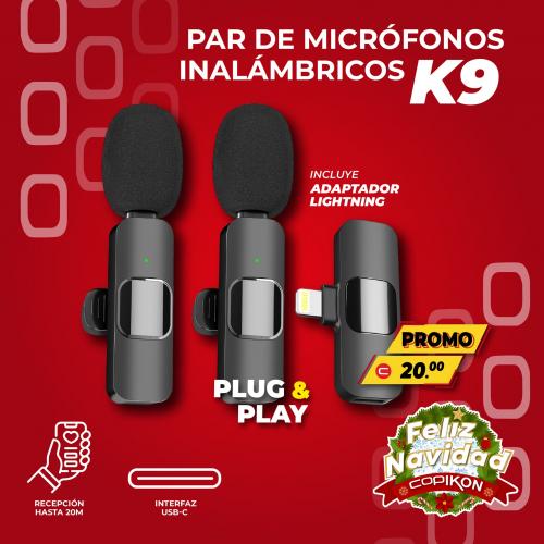 Par de micrófonos inalámbricos marca Plug & Play