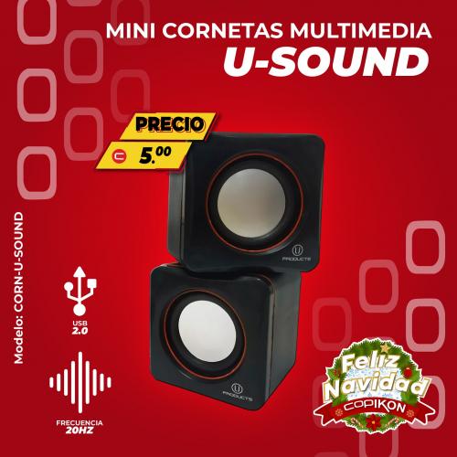 Mini cornetas multimedia marca U-Sound