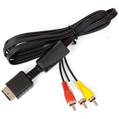 Cable de audio y vídeo RCA AV de 5.9 ft para Sony Playstation 1 2 3