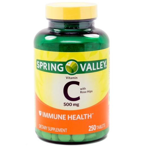 Vitamina C Spring Valley 500mg de 250 tab
