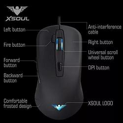 Mouse Gamer Profesional X-soul Combat Xm6