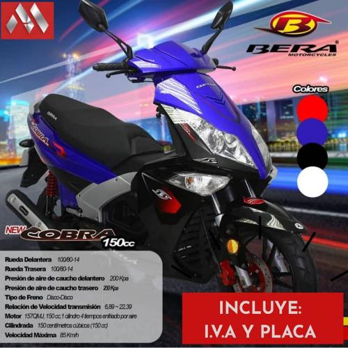 Motocicletas BERA “NEW COBRA” 150cc