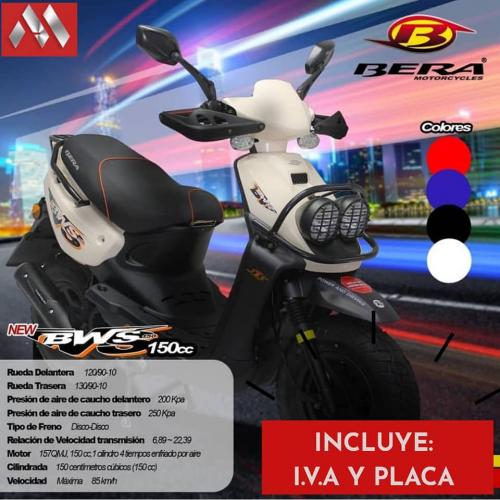 Motocicletas BERA “NEW BWS” 150cc