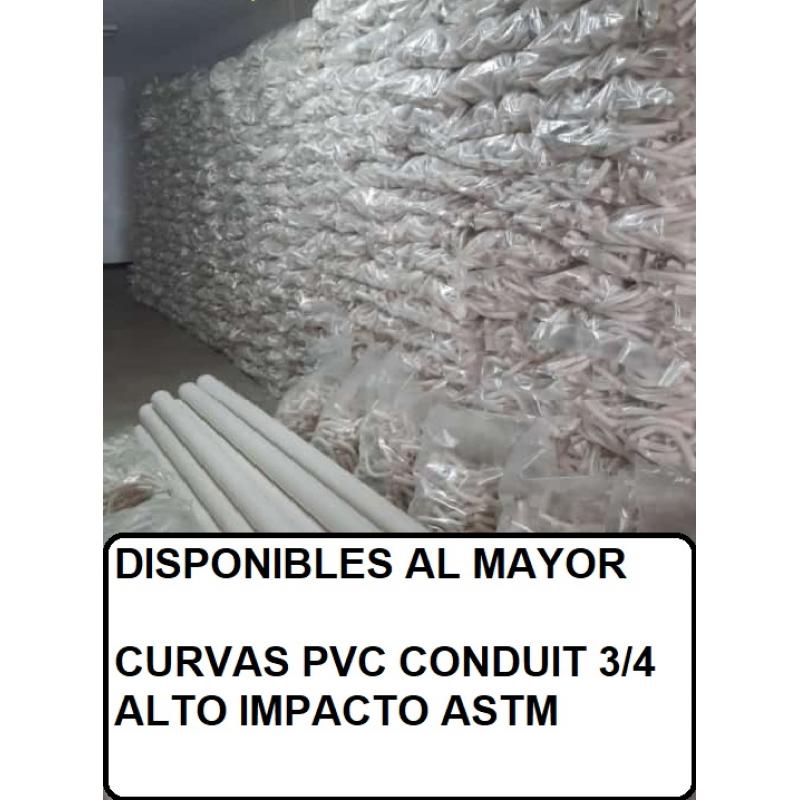 CURVAS PVC CONDUIT PARA ELECTRICIDAD AL MAYOR