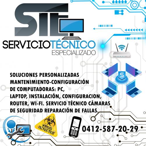 Servicio Técnico en computación Redes, Pc, Laptops Y Camaras Seguridad