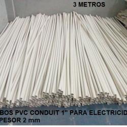 TUBOS PVC CONDUIT 2 PARA ELECTRICIDAD  PRECIO DE FABRICA