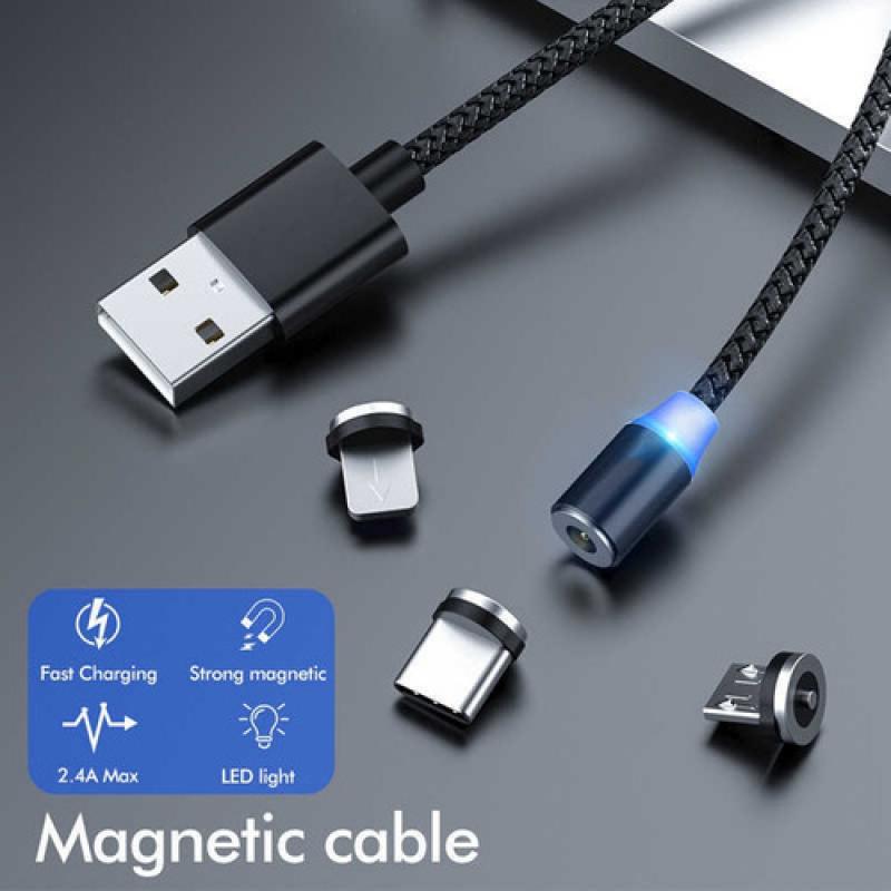 Cable Magnetico Con 3 Puntas