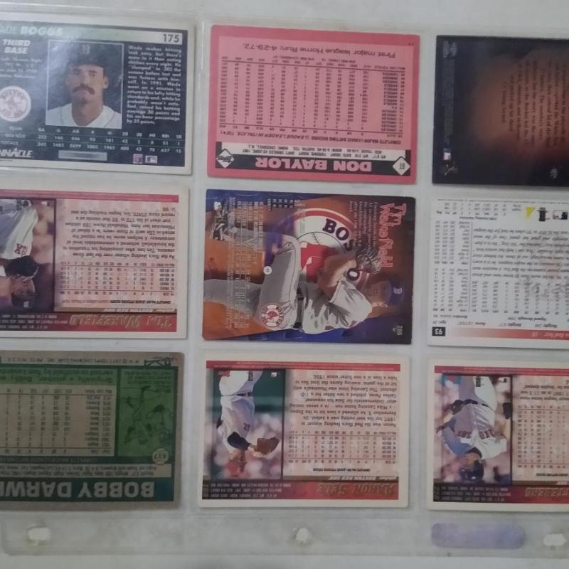 Tarjetas coleccionables de los Boston Red Sox