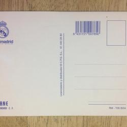 Postal Zinedine Zidane Real Madrid