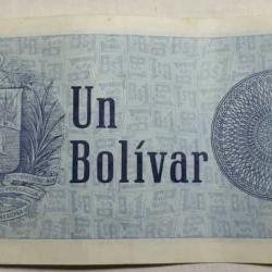 Billete 1 Bolívar A5 05 De Octubre 1989