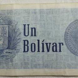 Billete 1 Bolívar A3 05 De Octubre 1989