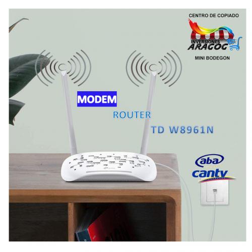 Modem Router adsl2, Modelo Td-w8961n-300mbps Wifi