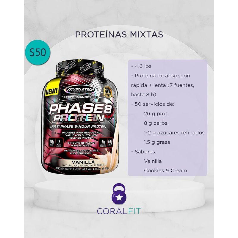 Muscletech, Phase8, Proteína Multifacética