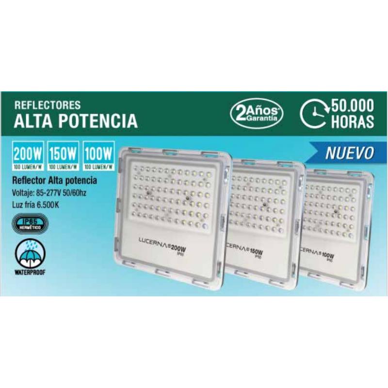 Reflector LED 50W, Alta Gama, Marca LUCERNA