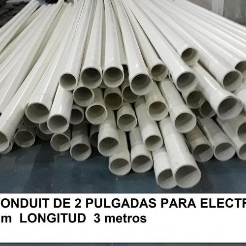 TUBOS PVC CONDUIT 2 PARA ELECTRICIDAD  PRECIO DE FABRICA