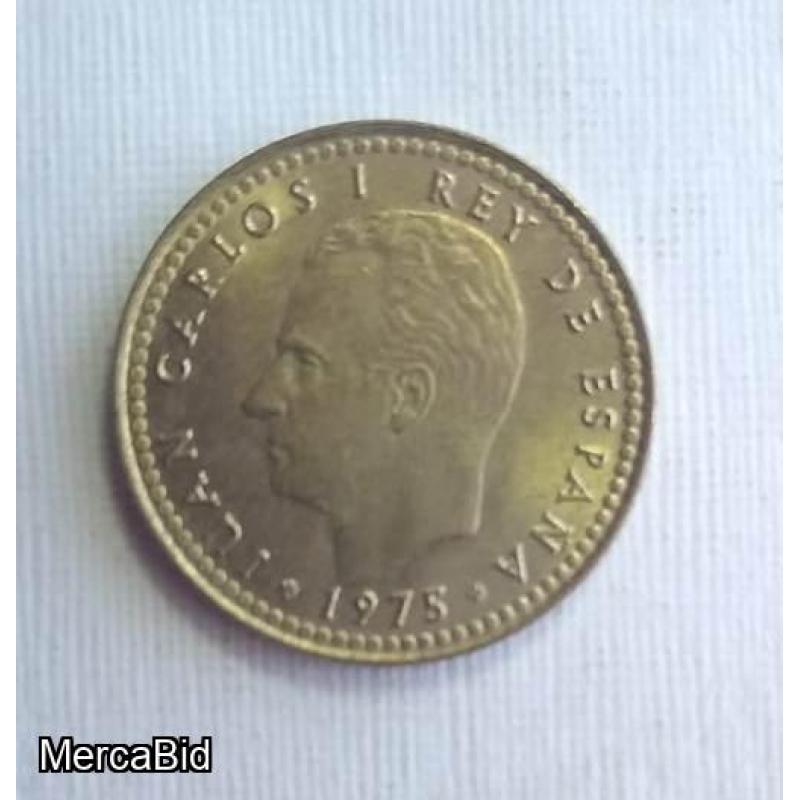 1 peseta dorada 1975 estrella 77
