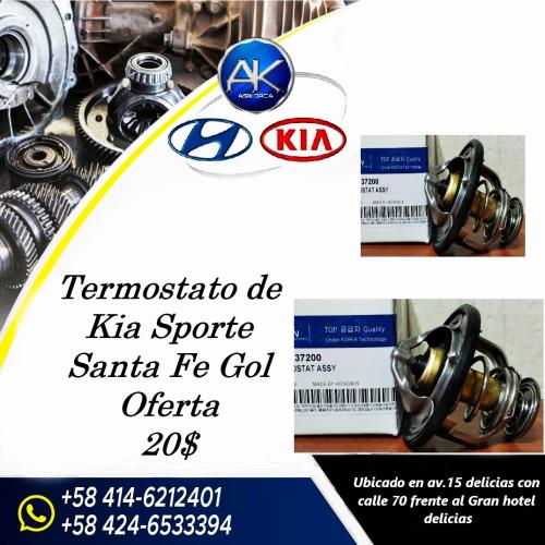 Oferta Termostato de Kia Sporte, Samta FE, Gol