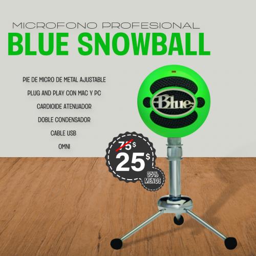 MICRÓFONO PROFESIONAL BLUE SNOWBALL
