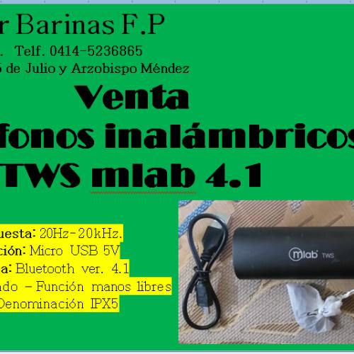 Audífonos inalámbricos TWS mlab 4.1